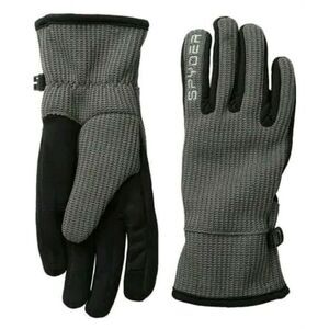 Spyder Core Conduct Touchscreen Fleece Lined Gloves Breathable Grey Black Size M